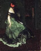 Charles Webster Hawthorne The Red Bow Sweden oil painting artist